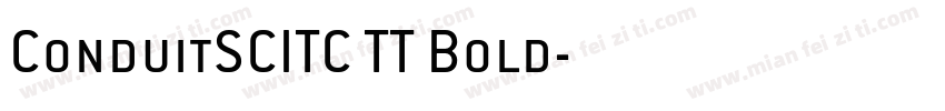 ConduitSCITC TT Bold字体转换
